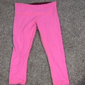 Reversible lululemon cropped leggings